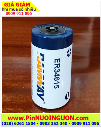 RAMWAY ER34615 _Pin nuôi nguồn RAMWAY ER34615 lithium 3.6v D 19000mAh chính hãng 